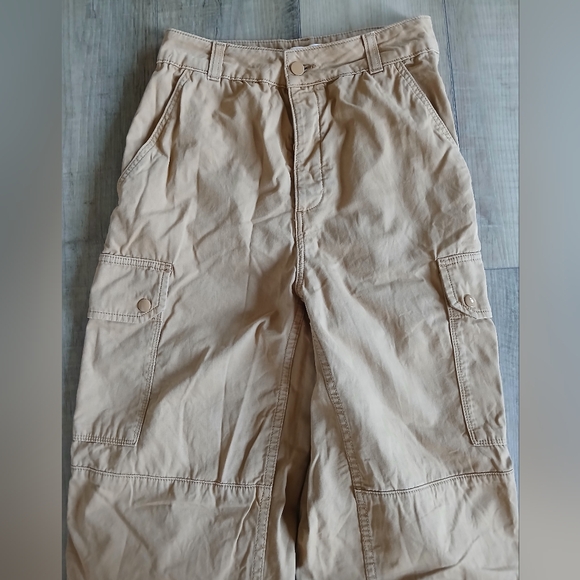 TOPSHOP Cargo Utility Jogger Pants in Tan, Size 6 - Picture 4 of 7